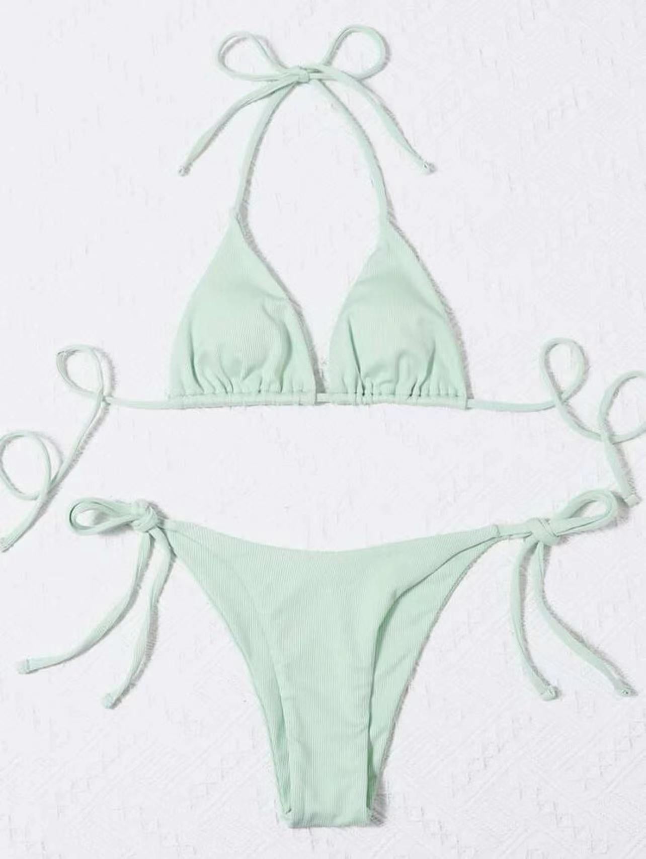 Wholesale Three Point Split Polyester Swimwear